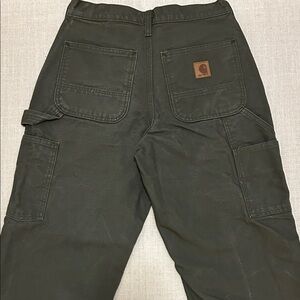 Carhartt Cargo Pants Men's 28x32 Green Loose Fit Work Rugged Outdoor